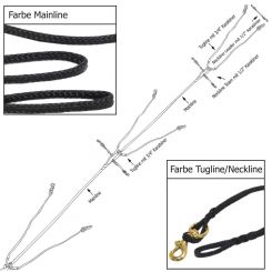 Mushers Choice Zugleine 6 Hunde 