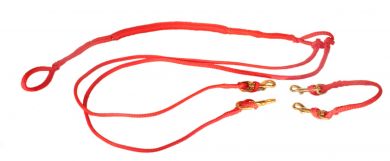 Canicross-/Jöringleine mit integr.Ruckdämpfer für 2 Hunde - 2,5m 