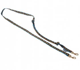 ManMat Jöringleine/Joggingleine für 1 Hund M-M blau-schwarz