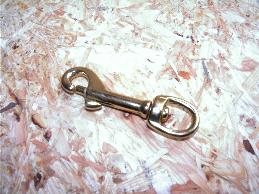 Karabiner mit Drehwirbel 3/4"