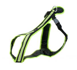 Führ- und Zuggeschirr Safety schwarz-neongrün SM
