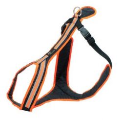 Führ- und Zuggeschirr Safety schwarz-Orange SM